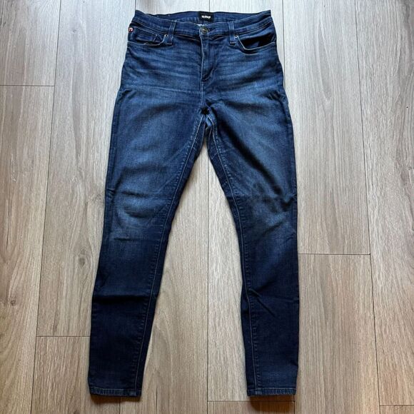 Hudson Natalie Mid Rise Super Skinny Jeans Womens 27 Inch Waist Blue Denim Zip - Picture 12 of 15